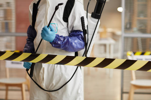 Professional Biohazard Cleanup technician working in Fort George G Meade, MD